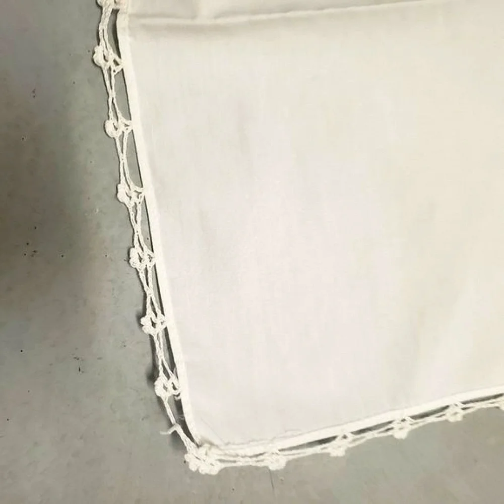 Loop Edge set of 8 cream cloth Napkin 14